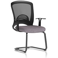 Astro Visitor Cantilever Leg Mesh Chair, Rivet Fuse Astro Visitor Cantilever Leg Mesh Chair, Rivet Fuse