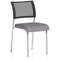 Brunswick Chrome Frame Mesh Back Chair, Rivet Fuse