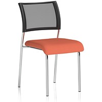 Brunswick Chrome Frame Mesh Back Chair, Quest Crab