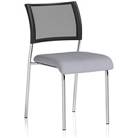 Brunswick Chrome Frame Mesh Back Chair, Quest Shell
