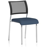 Brunswick Chrome Frame Mesh Back Chair, Quest Whelk