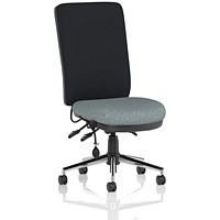 Chiro High Black Back Chair, Rivet Tensile