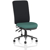 Chiro High Black Back Chair, Quest Kelp