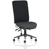 Chiro High Black Back Chair, Quest Mussel