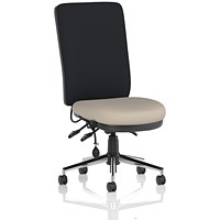 Chiro High Black Back Chair, Quest Salt