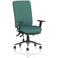 Chiro High Back Chair, Folding Arms, Quest Kelp