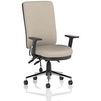 Chiro High Back Chair, Folding Arms, Quest Salt