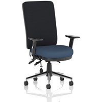 Chiro High Black Back Chair, Folding Arms, Quest Whelk