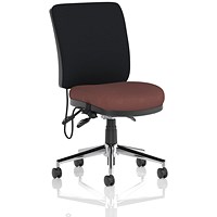 Chiro Medium Black Back Chair, Rivet Forge