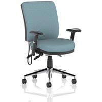 Chiro Medium Back Chair, Height Adjustable Arms, Rivet Quench