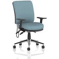 Chiro Medium Back Chair, Folding Arms, Rivet Quench