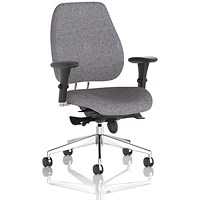 Chiro Plus High Back Chair, Height Adjustable Arms, Rivet Fuse