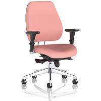 Chiro Plus High Back Chair, Height Adjustable Arms, Quest Shrimp