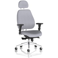 Chiro Plus High Back Chair With Headrest, Height Adjustable Arms, Quest Shell