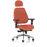 Chiro Plus High Back Chair With Headrest, Height Adjustable Arms, Quest Crab