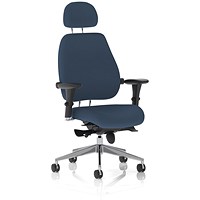Chiro Plus High Back Chair With Headrest, Height Adjustable Arms, Quest Whelk