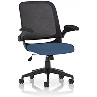 Crew Task Mesh Back Operator Chair, Folding Arms, Quest Limpet