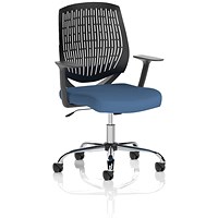 Dura Black Back Operator Chair, Fixed Height Arms, Quest Limpet