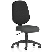 Eclipse Plus I Black Back Lever Task Operator Chair, Quest Mussel