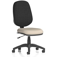 Eclipse Plus I Black Back Lever Task Operator Chair, Quest Salt