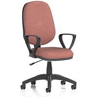 Eclipse Plus I Lever Task Operator Chair, Fixed Height Arms, Rivet Forge