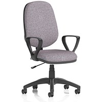 Eclipse Plus I Lever Task Operator Chair, Fixed Height Arms, Rivet Fuse