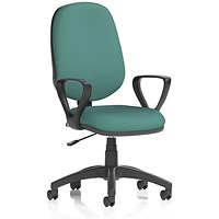Eclipse Plus I Lever Task Operator Chair, Fixed Height Arms, Quest Kelp