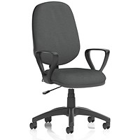 Eclipse Plus I Lever Task Operator Chair, Fixed Height Arms, Quest Mussel