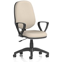 Eclipse Plus I Lever Task Operator Chair, Fixed Height Arms, Quest Salt