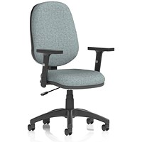 Eclipse Plus I Lever Task Operator Chair, Height Adjustable Arms, Rivet Tensile