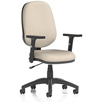 Eclipse Plus I Lever Task Operator Chair, Height Adjustable Arms, Quest Salt