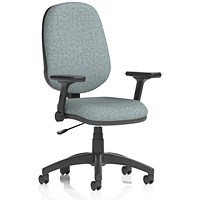 Eclipse Plus I Lever Task Operator Chair, Folding Arms, Rivet Tensile