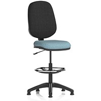 Eclipse Plus I Black Back High Rise Operator Chair, Rivet Quench