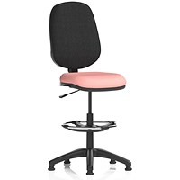 Eclipse Plus I Black Back High Rise Operator Chair, Quest Shrimp