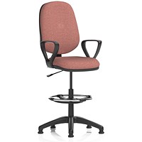 Eclipse Plus I High Rise Operator Chair, Fixed Height Arms, Rivet Forge