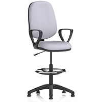 Eclipse Plus I High Rise Operator Chair, Fixed Height Arms, Quest Shell