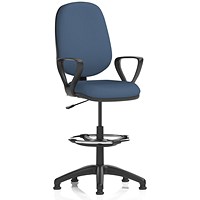 Eclipse Plus I High Rise Operator Chair, Fixed Height Arms, Quest Whelk