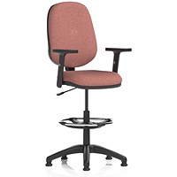 Eclipse Plus I High Rise Operator Chair, Height Adjustable Arms, Rivet Forge