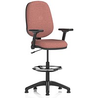 Eclipse Plus I High Rise Operator Chair, Folding Arms, Rivet Forge