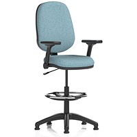 Eclipse Plus I High Rise Operator Chair, Folding Arms, Rivet Quench