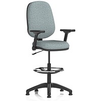 Eclipse Plus I High Rise Operator Chair, Folding Arms, Rivet Tensile