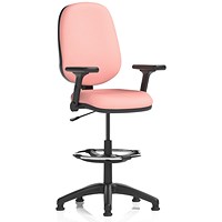 Eclipse Plus I High Rise Operator Chair, Folding Arms, Quest Shrimp