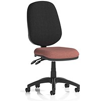 Eclipse Plus II Black Back Lever Task Operator Chair, Rivet Forge
