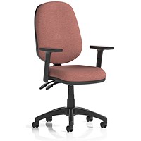 Eclipse Plus II Lever Task Operator Chair, Height Adjustable Arms, Rivet Forge
