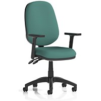 Eclipse Plus II Lever Task Operator Chair, Height Adjustable Arms, Quest Kelp Eclipse Plus II Lever Task Operator Chair, Height Adjustable Arms, Quest Kelp