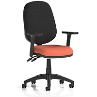 Eclipse Plus II Black Back Lever Task Operator Chair, Height Adjustable Arms, Quest Crab Eclipse Plus II Black Back Lever Task Operator Chair, Height Adjustable Arms, Quest Crab