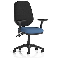 Eclipse Plus II Black Back Lever Task Operator Chair, Folding Arms, Quest Limpet Eclipse Plus II Black Back Lever Task Operator Chair, Folding Arms, Quest Limpet