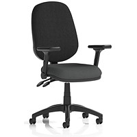 Eclipse Plus II Black Back Lever Task Operator Chair, Folding Arms, Quest Mussel Eclipse Plus II Black Back Lever Task Operator Chair, Folding Arms, Quest Mussel