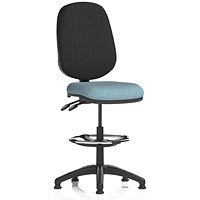 Eclipse Plus II High Rise Black Back Operator Chair, Rivet Quench