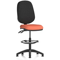 Eclipse Plus II High Rise Black Back Operator Chair, Quest Crab
